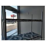 (1) 4-Shelf Metal Rack
