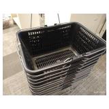 (11) Shopping Baskets in Stand