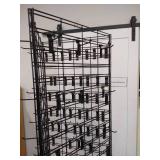 Triangular Wire Display Rack with Hooks