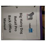 GoDex Label Printer and Rolls of Big Hairy Dog Labels