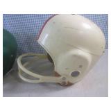 (EC1) 3 Vintage Football Helmets 2 ... (EC1) 3 Vintage Football Helmets 2 ...