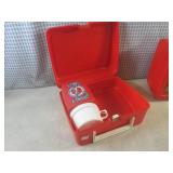 (A-2) 3 Vintage Plastic Lunch Boxes... (A-2) 3 Vintage Plastic Lunch Boxes...