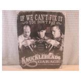 (EC1) Knuckleheads Garage Tin Sign ... (EC1) Knuckleheads Garage Tin Sign ...