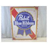 (G-1) Pabst Blue Ribbon Beer Tin Si... (G-1) Pabst Blue Ribbon Beer Tin Si...