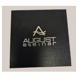 August Steiner AS8269 Men’s Designer Watch – Sunray Dial, Leather Band & Date Display