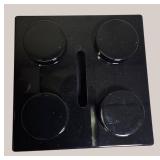 AJ USA Driver Style Men’s Watch – Rotating Bezel, Black & Silver Bold Design