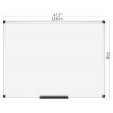 VIZ-PRO 48" x 36" Magnetic Whiteboard – Smooth & Versatile