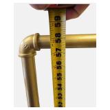 Store Display Rolling Garment Rack – Gold Frame, Boutique Style