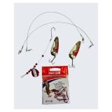 Fishing Tackle Lot – Spoons, Spinner Rig & Eagle Claw Hooks – Ready to Fish