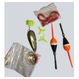 Bright Fishing Tackle Mix – Floats, Spinners & Extras