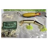 Vintage Lure Set – Jointed Minnow, Spinner & Sinkers