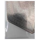 Native American Chief Headdress Silver Coin - Hexagonal, 10 oz .999 Fine Silver