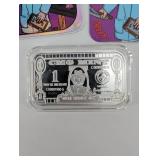 CMG Mint 1 oz .999 Silver Bar & It's Alive Cards (Lot of 2)