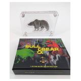 Bull & Bear 1 oz Fine Silver Collectible Coin