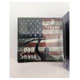 5 Grams .999 Silver - Patriotic Flag & Viking Helmet Designs (Lot of 2)