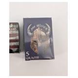 5 Grams .999 Silver - Patriotic Flag & Viking Helmet Designs (Lot of 2)