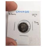 Canada 5 Cents & Norway 1/2 Skilling - 6 Coin Set (1872-1967, 1867)