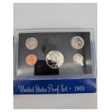 United States Mint Proof Set 1994 & 1969 - Two Classic Coin Sets in Green & Blue