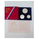 U.S. Mint Bicentennial Silver Proof Set (3-Coin, 40% Silver, 1776-1976)