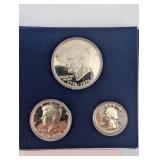 U.S. Mint Bicentennial Silver Proof Set (3-Coin, 40% Silver, 1776-1976)