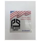 Pan Silver Company American Flag Bar 10g .999 Fine Silver