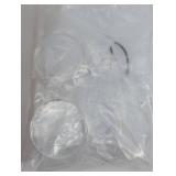 Clear Plastic Round coin holders - Assorted Sizes, Dozens of Pieces
