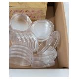 Clear Plastic Round coin holders - Assorted Sizes, Dozens of Pieces