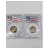Jamaica 1/2 Penny - PCCS Certified 9-11-01 WTC Ground Zero Recovery