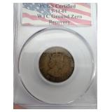 Jamaica 1/2 Penny - PCCS Certified 9-11-01 WTC Ground Zero Recovery