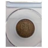 Jamaica 1/2 Penny - PCCS Certified 9-11-01 WTC Ground Zero Recovery