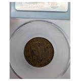 Jamaica Half Penny - PCGS Certified, WTC Ground Zero Recovery (Pair)