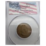 Jamaica 1/2 Penny - PCGS Certified 9-11-01 WTC Ground Zero Recovery