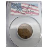 Jamaica 1/2 Penny - PCGS Certified 9-11-01 WTC Ground Zero Recovery