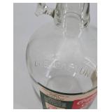 Coca-Cola One Gallon Glass Syrup Bottle - Vintage Fountain Coke Jug with Red Cap