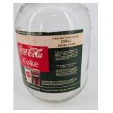 Coca-Cola One Gallon Glass Syrup Bottle - Vintage Fountain Coke Jug with Red Cap