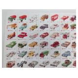 Matchbox Series 1-75 Sheet by Lesney - 75 Die-Cast Vehicles