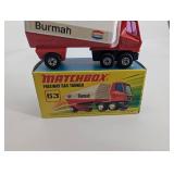 Matchbox Burmah Freeway Gas Tanker 63