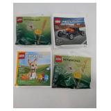 LEGO 30701 Field Flowers x2 - 30735 Hot Rod Car - 30716 Cute Easter Bunny