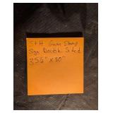 Vintage S&H Green Stamps Sign - Double-Sided 35 1/2 x 30 in - The Matthews Co.