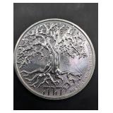 Niue Tree of Life 1 oz Silver Dollar - 2022 QE II Obverse