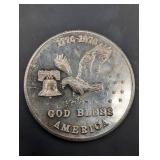 God Bless America - 1 oz .999 Fine Silver Round Bicentennial 1776-1976