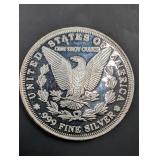 Morgan Design Round - 1 oz .999 Fine Silver - 2014