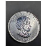 Canada Silver Maple Leaf 1 oz .9999 Fine Silver Coin - $5 Face Value (2013)