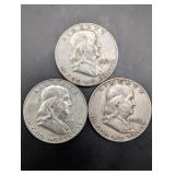 Franklin Half Dollar (Lot of 3)