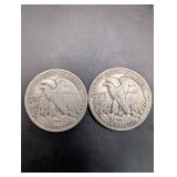 Walking Liberty Half Dollars 1942 & 1944 (2-Coin Set)