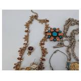 Vintage Swarovski Signature & Costume Jewelry Assortment - Necklaces, Brooches & Earrings