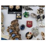 Vintage Swarovski Signature & Costume Jewelry Assortment - Necklaces, Brooches & Earrings