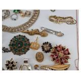 Vintage Swarovski Signature & Costume Jewelry Assortment - Necklaces, Brooches & Earrings