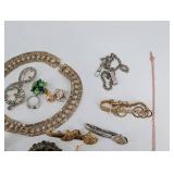 Vintage Swarovski Signature & Costume Jewelry Assortment - Necklaces, Brooches & Earrings