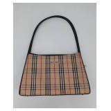 Burberry London Nova Check Tote Bag - Beige with Black/Red Plaid, Zip Closure